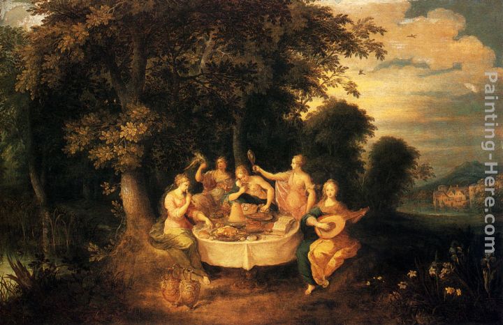 The Five Senses painting - Frans the younger Francken The Five Senses art painting